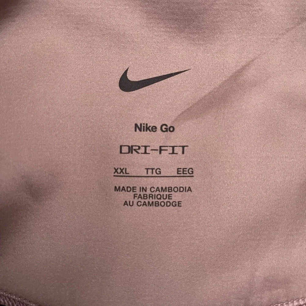 Nike Go Pants Womens Sz 2XL Muave Firm Support 7/8 Leggings High Waist DQ5636